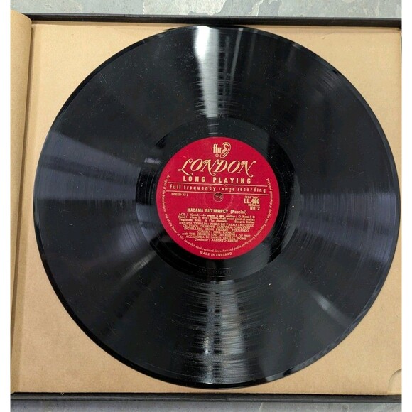 PUCCINI-MADAMA BUTTERFLY-LONDON ffrr LLPA-8 3-LP VINYL BOX-33 1/3 LONG-ENGLAND - Picture 5 of 9